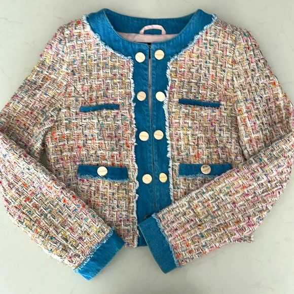 Marciano Guess Metallic Tweed Cropped jacket - Picture 1 of 7